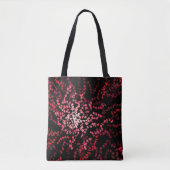 Abstract Splatter Dots Of Pinks And Reds Pattern Tote Bag (Voorkant)