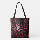 Abstract Splatter Dots Of Pinks And Reds Pattern Tote Bag (Achterkant)