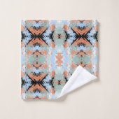 Abstract Split Ends-patroon en zachte pastelkleure Bad Handdoek (Wasdoekje)
