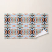 Abstract Split Ends-patroon en zachte pastelkleure Bad Handdoek (Handdoek)