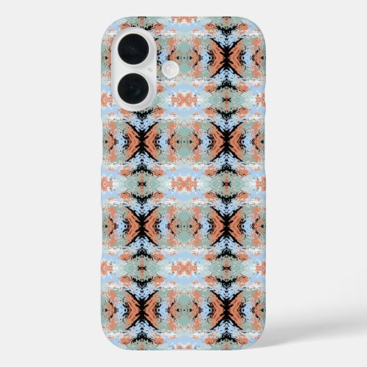 Abstract Split Ends-patroon en zachte pastelkleure Case-Mate iPhone Case (Achterkant)
