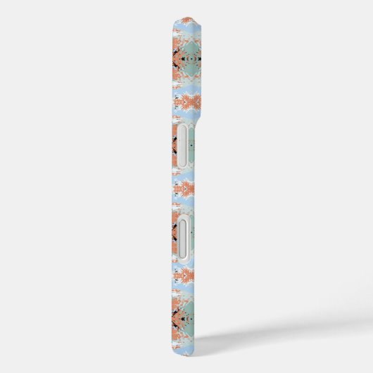 Abstract Split Ends-patroon en zachte pastelkleure Case-Mate iPhone Case (Achterkant / Rechts)