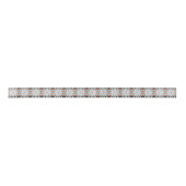 Abstract Split Ends-patroon en zachte pastelkleure Satijnen Lint (Voorkant)