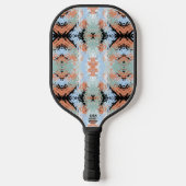 Abstract Split Ends-patroon en zachte pasteltinten Pickleball Paddle (Achterkant)