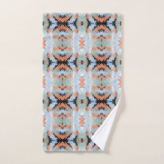 Abstract Split Ends Pattern And Soft Pastels Bad Handdoek (Handdoek)