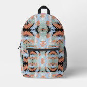 Abstract Split Ends Pattern And Soft Pastels Bedrukte Rugzak (Voorkant)