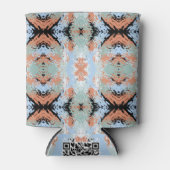 Abstract Split Ends Pattern And Soft Pastels Blikjeskoeler (Voorkant)