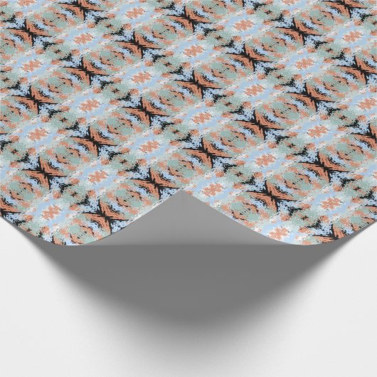 Abstract Split Ends Pattern And Soft Pastels Cadeaupapier (Hoek)
