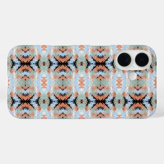 Abstract Split Ends Pattern And Soft Pastels Case-Mate iPhone Case (Achterkant (horizontaal))