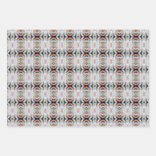 Abstract Split Ends Pattern And Soft Pastels Inpakpapier Vel (Voorkant 2)