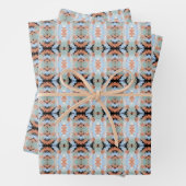 Abstract Split Ends Pattern And Soft Pastels Inpakpapier Vel (In situ)