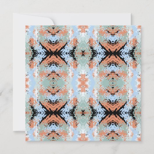 Abstract Split Ends Pattern And Soft Pastels Kaart (Voorkant)