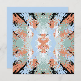 Abstract Split Ends Pattern And Soft Pastels Kaart