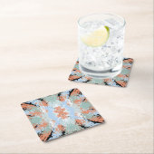 Abstract Split Ends Pattern And Soft Pastels Kartonnen Onderzetters (Insitu)