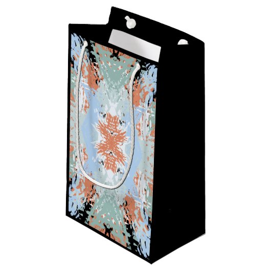 Abstract Split Ends Pattern And Soft Pastels Klein Cadeauzakje (Voorkant Gekanteld)