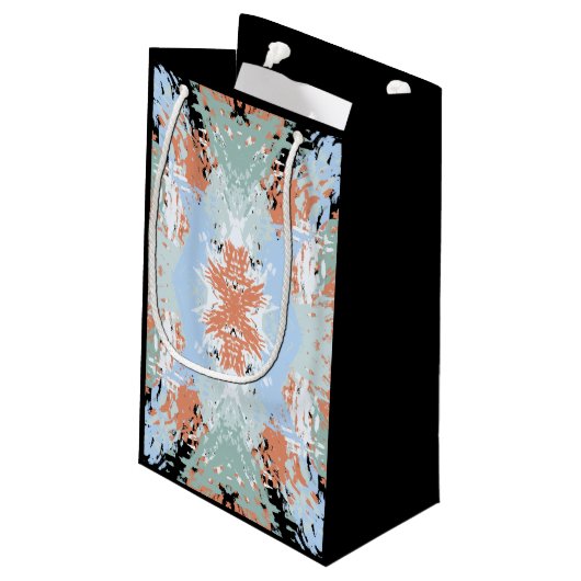 Abstract Split Ends Pattern And Soft Pastels Klein Cadeauzakje (Achterkant Gekanteld)