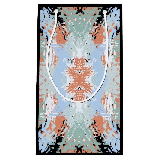 Abstract Split Ends Pattern And Soft Pastels Klein Cadeauzakje (Voorkant)