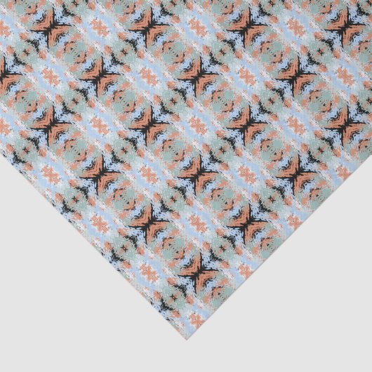 Abstract Split Ends Pattern And Soft Pastels Tissuepapier (Detail)