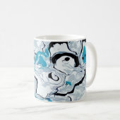 Abstract spookpatroon. koffiemok (Voorkant rechts)