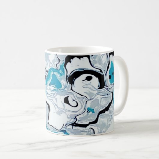 Abstract spookpatroon. koffiemok (Voorkant rechts)