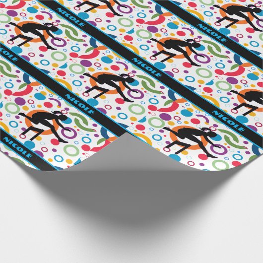 Abstract spoor en veld cadeaupapier (Hoek)