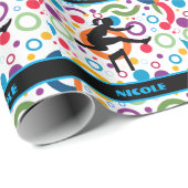 Abstract spoor en veld cadeaupapier (Rol Hoek)