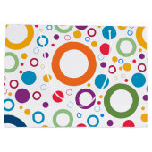 Abstract spoor en veld groot cadeauzakje (Achterkant)