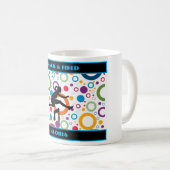 Abstract spoor en veld koffiemok (Voorkant rechts)