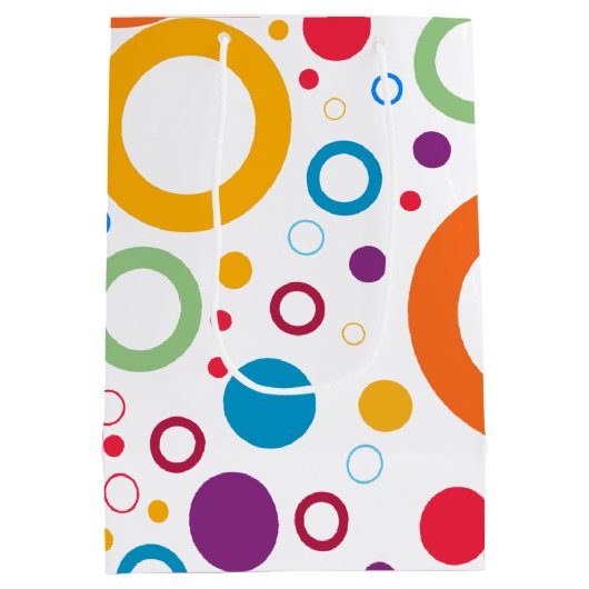 Abstract spoor en veld medium cadeauzakje (Achterkant)