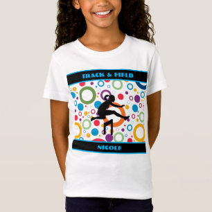 Abstract spoor en veld t-shirt