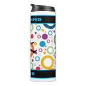 Abstract spoor en veld thermosbeker (Geroteerd rechts)