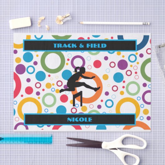 Abstract spoor en veld tissuepapier (Craft)