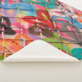 Abstract Spray Paint Texture Backgroundart,street, Sherpa Deken (3/4)