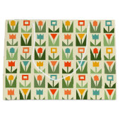 Abstract Spring Flowers Large Gift Bag Groot Cadeauzakje (Voorkant)