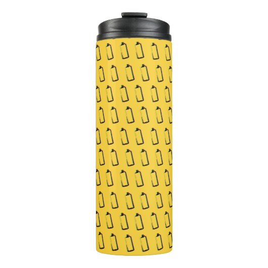 Abstract spuitverfpatroon thermosbeker (Voorkant)