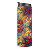 Abstract square background. Symmetric round decora Thermosbeker (Geroteerd rechts)