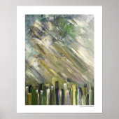Abstract stadsPoster Groen 20 x 16 Prints (Voorkant)