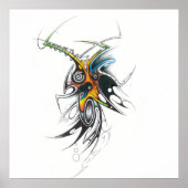 Abstract stammenposter poster (Voorkant)