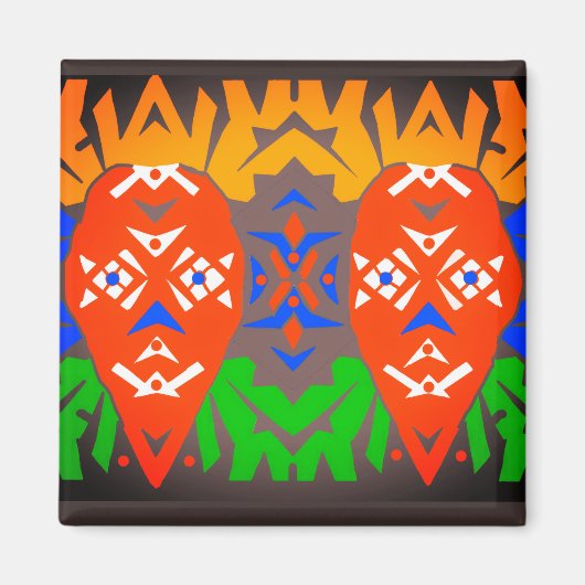 Abstract Stammespatroon Magneet (Voorkant)