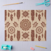 Abstract stampatroon van Boho | aardgeometrisch Tissuepapier (Craft)