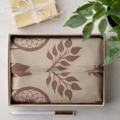 Abstract stampatroon van Boho | aardgeometrisch Tissuepapier (Geschenk)