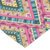 Abstract stampatroon van Bright Boho Colorful Korte Tafelloper (Hoek)