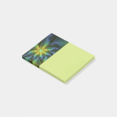 Abstract Star, Shiny Blue Green Golden Fractal Art Post-it® Notes (Schuin)