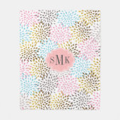 Abstract starburstpatroon fleece deken (Voorkant)