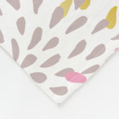 Abstract starburstpatroon fleece deken (Hoek)