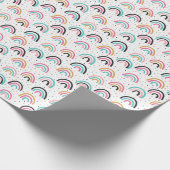 Abstract stationspatroon bevestigen cadeaupapier (Hoek)