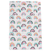 Abstract stationspatroon bevestigen medium cadeauzakje (Voorkant)