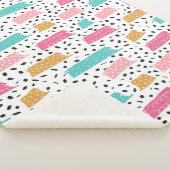 Abstract stationspatroon bevestigen sherpa deken (3/4)