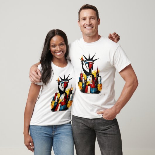 Abstract Statue of Liberty | Modern Expressionism T-shirt (Unisex)