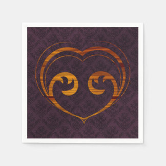 Abstract Steampunk Hart Servetten